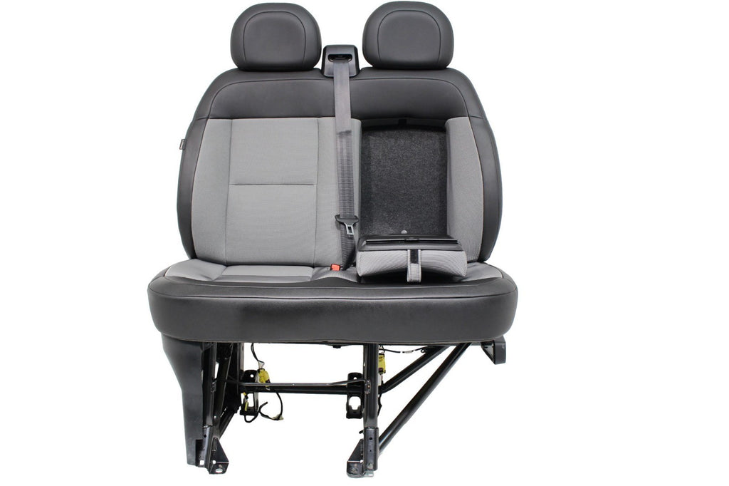 14 - 26 Ram ProMaster Front Passenger Bench Seat Gray Black Vinyl OEM 6TH96JXWAB