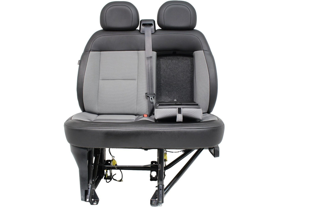 14 - 26 Ram ProMaster Front Passenger Bench Seat Gray Black Vinyl OEM 6TH96JXWAB