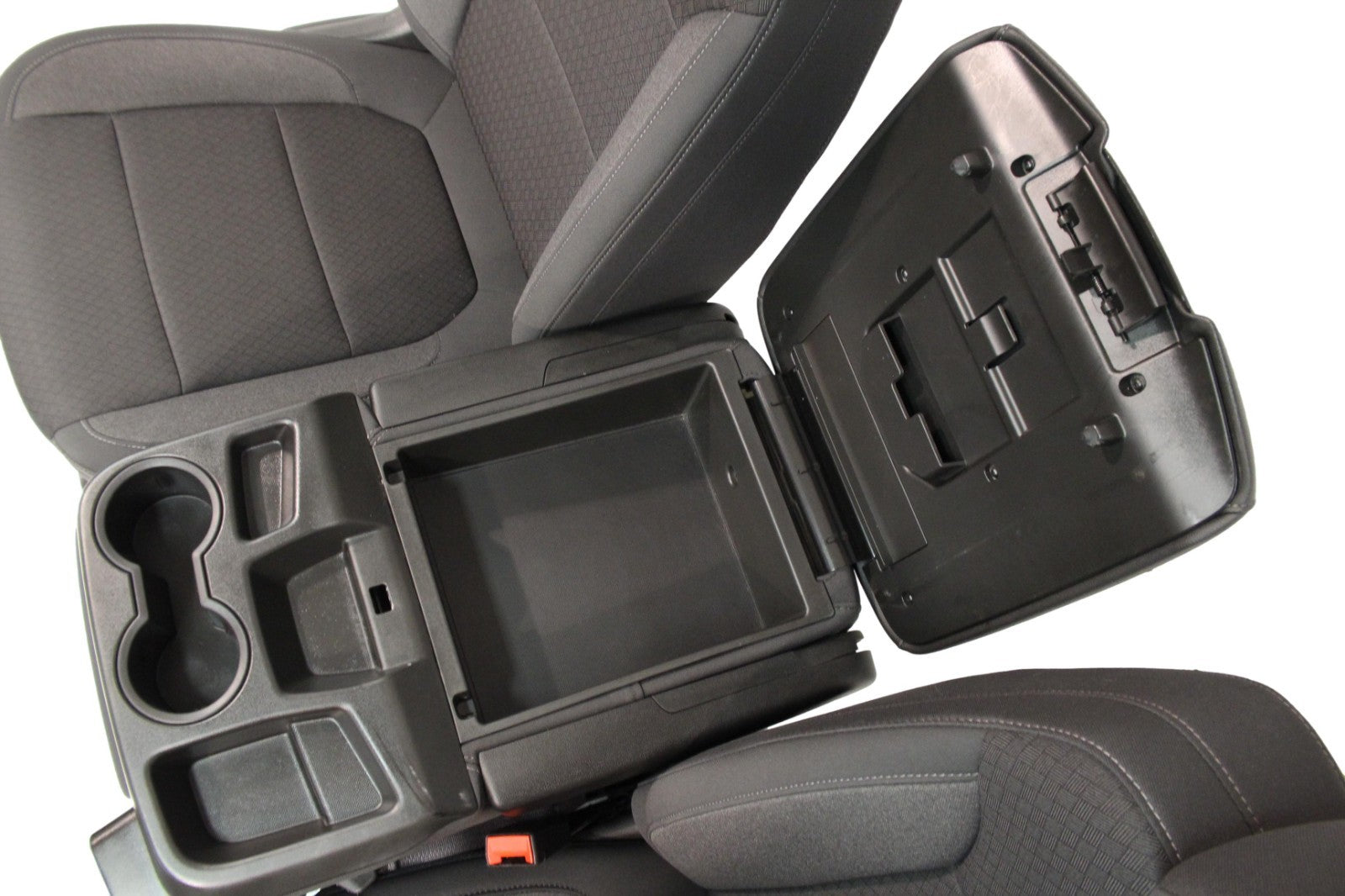 2019 - 2026 Chevy Silverado Split Bench Seat, LT Black Cloth w/ Power Driver