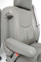 99-06 Chevy Silverado Sierra Tahoe Yukon Seats, Pewter Gray Leather Power Heated