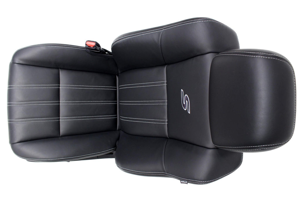 2011 - 2023 Chrysler 300 S Black Leather Front Seats, White Stitching, Heated