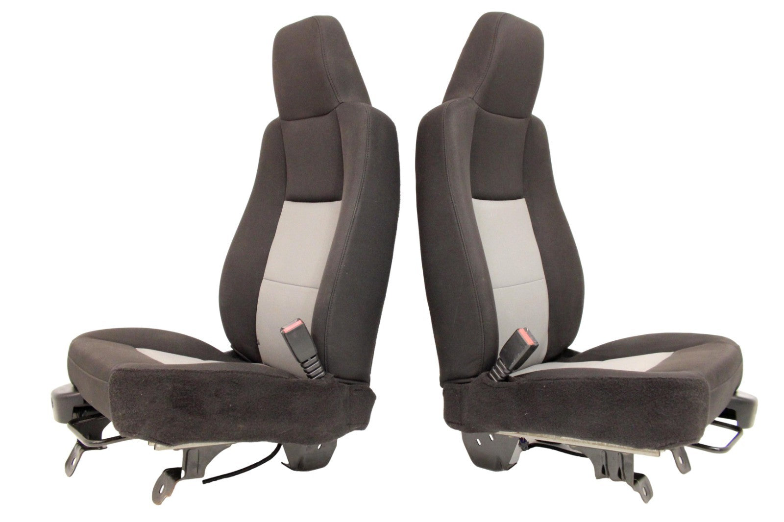 1998 - 2009 Ford Ranger Front Seats, Black Gray Cloth Bucket, Extended Cab