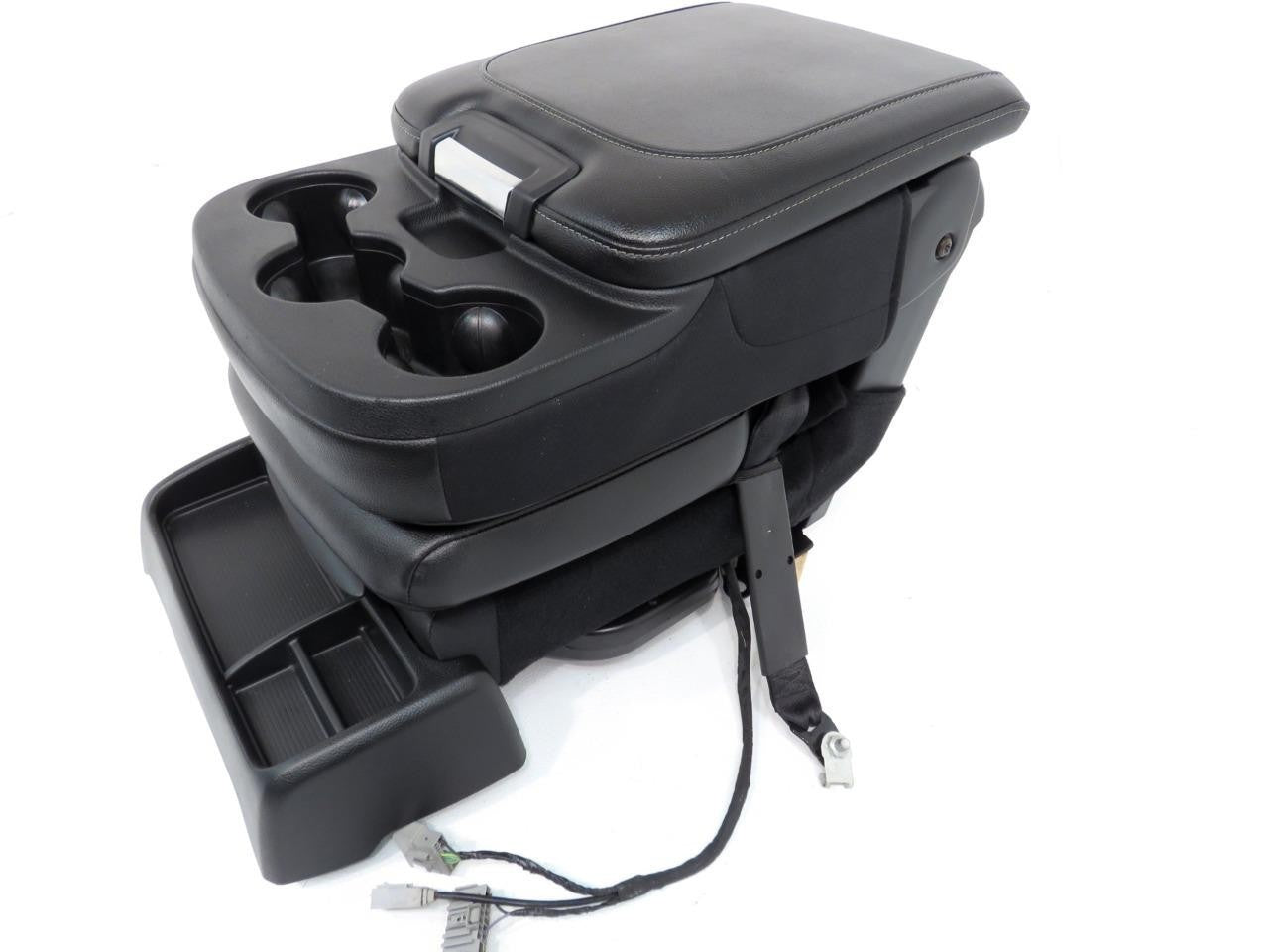 2009 - 2018 Ram Center Jump Seat, Black Leather Laramie, w/ Install Kit & Trim