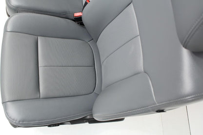 1999-2016 Ford Super Duty Steel Gray Vinyl Seats with Center Console Jump Seat