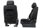 2009 - 2014 Ford F150 Front Seats, XL Black Gray Two-Tone Cloth, w/ Lumbar
