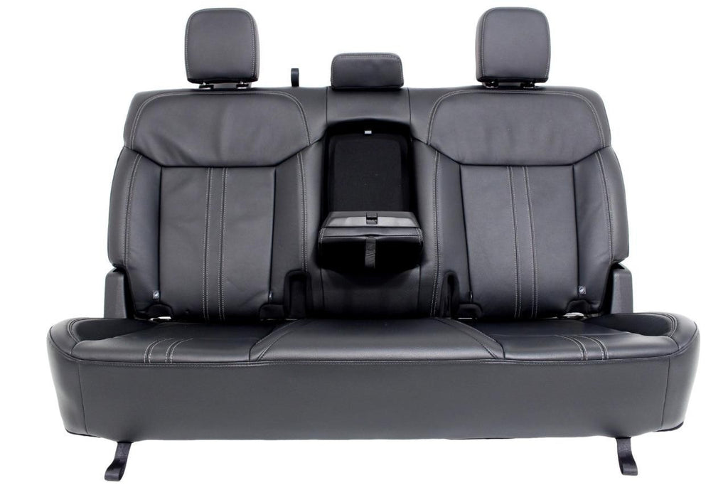 2019 - 2023 Ford Ranger Seat Set, Lariat Heated Black Leather Front & Rear OEM