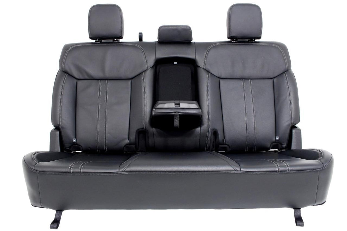 2019 - 2023 Ford Ranger Seat Set, Lariat Heated Black Leather Front & Rear OEM