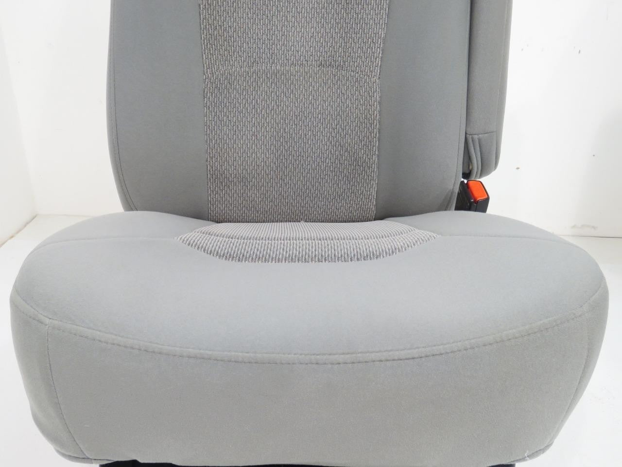 Ford Econoline Front Bucket Seats, Gray Cloth w/ Folding Armrests, Fits 1997+