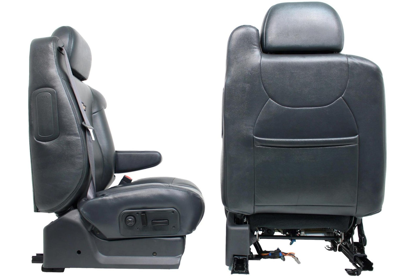 99 - 2006 Silverado Sierra Tahoe Yukon Heated Power Leather Seats Graphite Gray