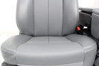 1999 - 2016 Ford Super Duty Front Seats, XLT Steel Gray Vinyl Bench w/ Jumpseat