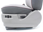 Ford Econoline Front Bucket Seats, Powered Gray Cloth w/ Folding Armrests, 1997+