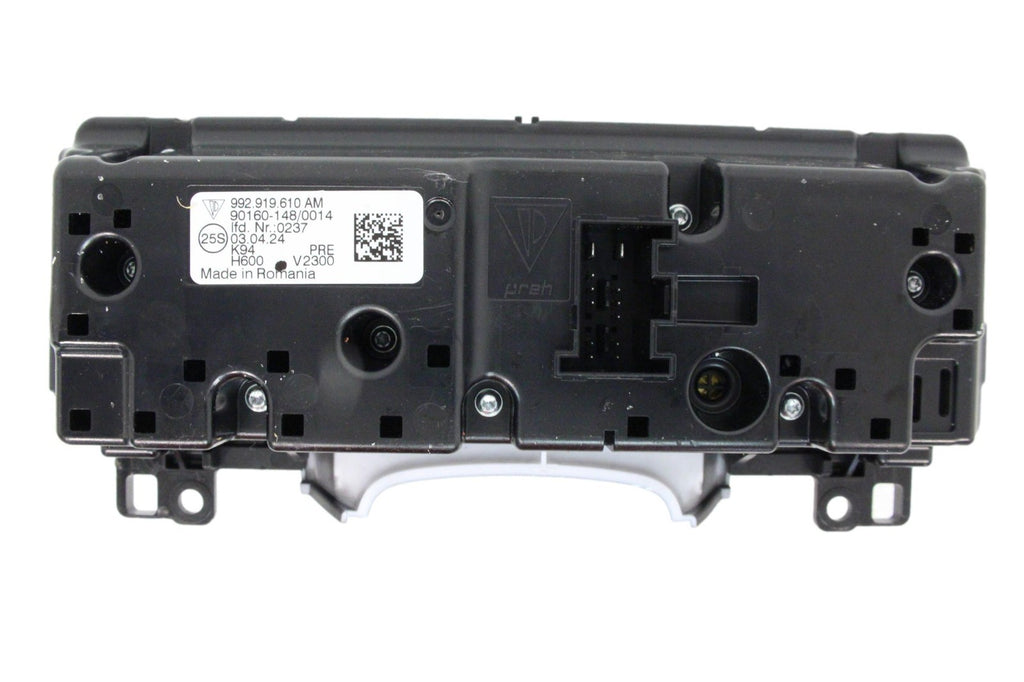 2020 - 2024 Porsche 911 992 Climate Control A/C Switch Panel 992.919.610.AM OEM
