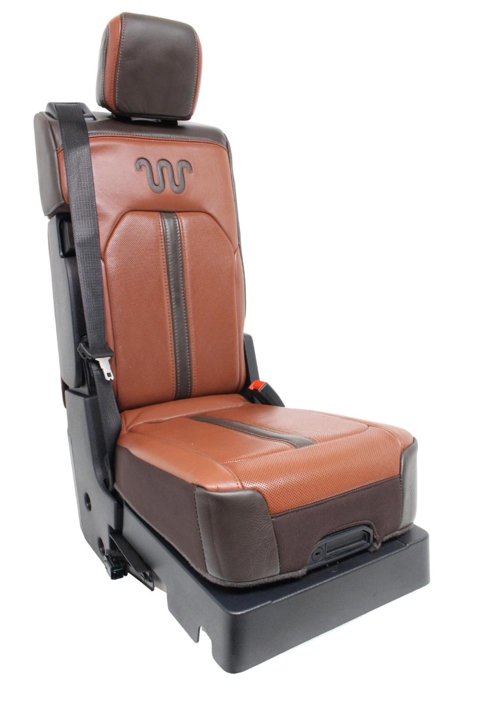 King Ranch Console Custom Ford F150 F250 F350 King Ranch Jump Seat Console w/ Dash Kit ...