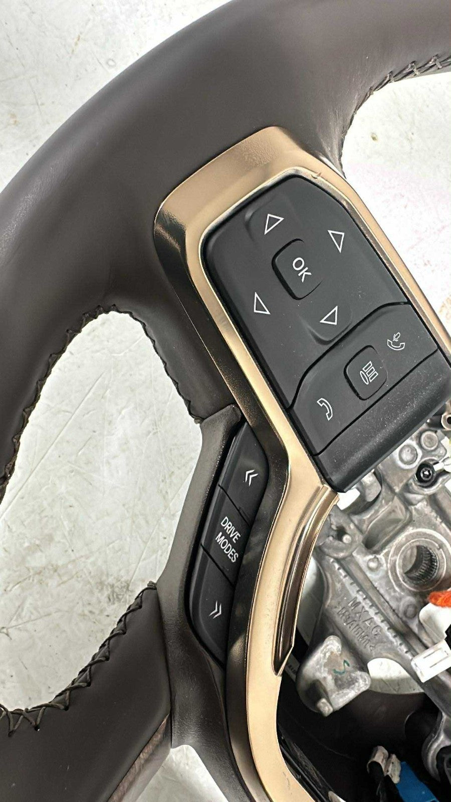 2019 - 2026 Ram 1500 Longhorn Steering Wheel, Bison Brown w/ Woodgrain 0 Miles