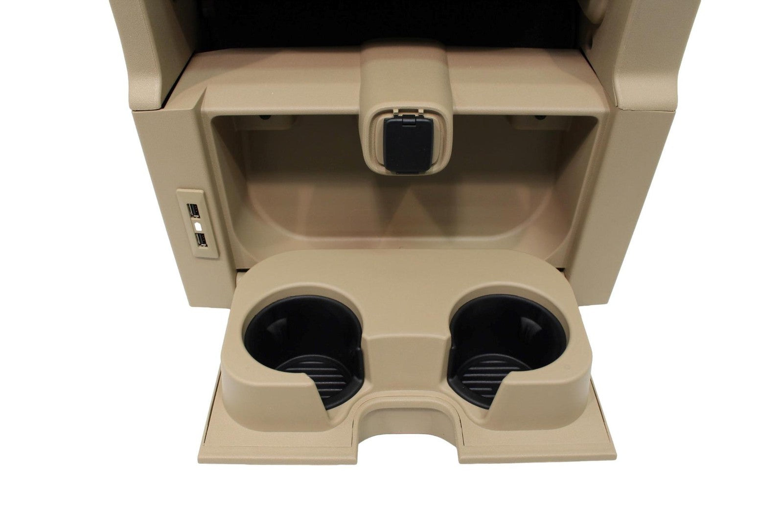 15-24 Ford F150 F250 F350 Super Duty Jump Seat Center Console Tan Leather Kit