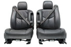 1999 - 2007 Chevy Silverado Seats, OEM Powered Heated Dark Pewter Leather