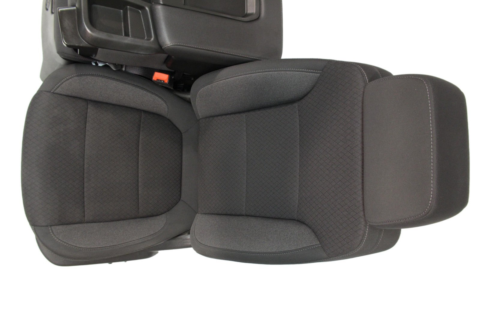 2019 - 2026 Chevy Silverado Split Bench Seat, LT Black Cloth w/ Power Driver