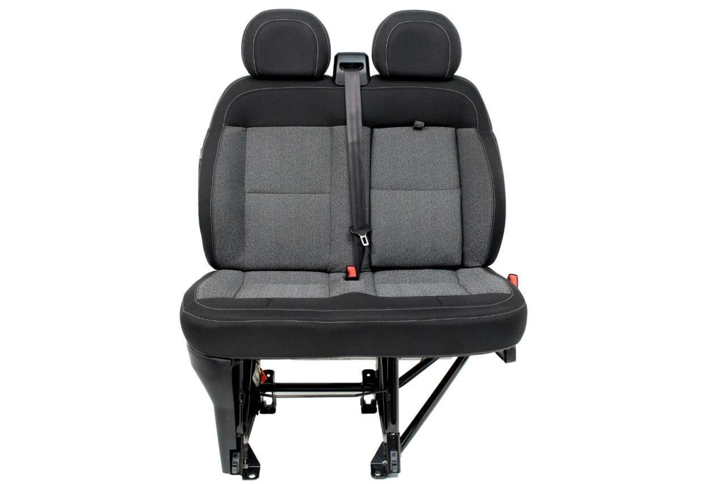 14 - 26 Ram ProMaster Front Passenger Bench Seat Gray Black Cloth OEM 6TH95LXBAA