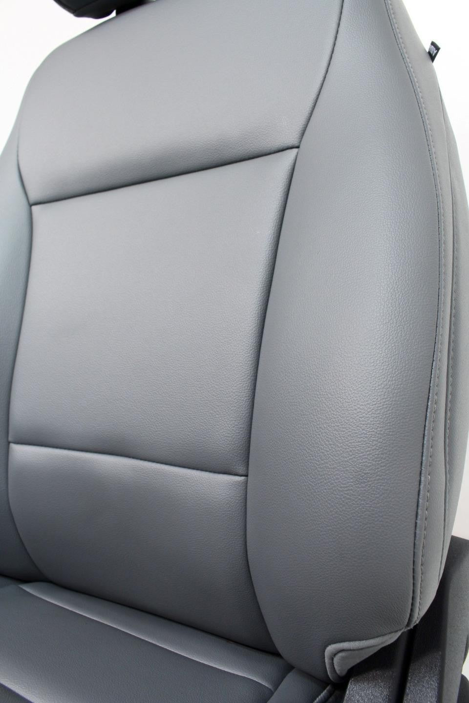 2023 - 2026 Ford Super Duty Front Seats, XL Slate Gray Vinyl Manual w/ Jumpseat