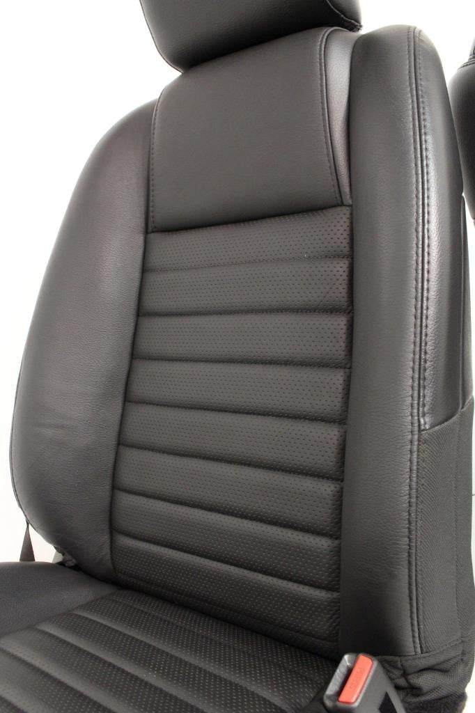 Ford Mustang Seats Front GT Black Leather Powered Seat Set 2005 2006 2007 2008