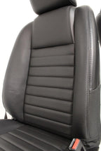 Ford Mustang Seats Front GT Black Leather Powered Seat Set 2005 2006 2007 2008