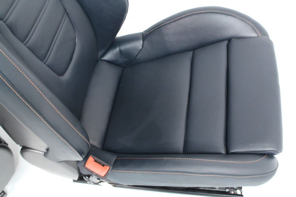 2020 2024 Porsche 911 992 Sport Seats 18-Way Graphite Blue Leather Cognac Stitch