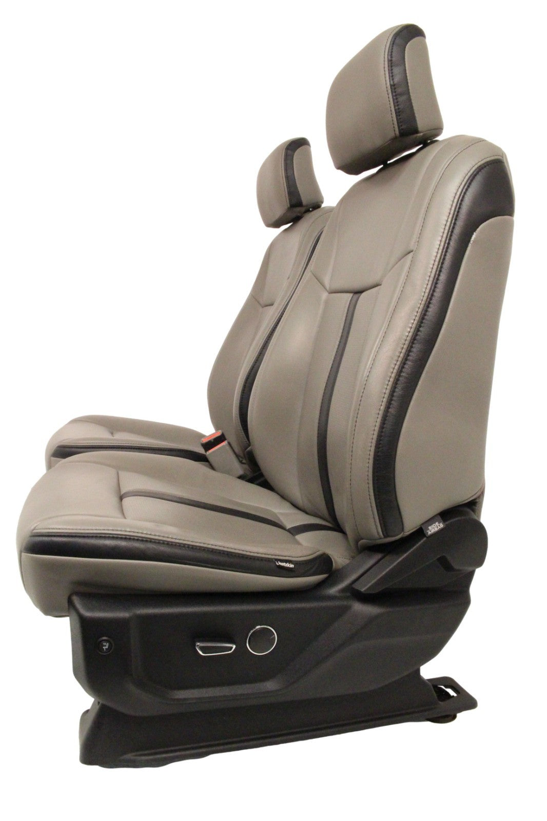 2015-2022 Ford F150 Super Duty Supercab Seats, XLT w/ Katzkin Earth Gray Leather