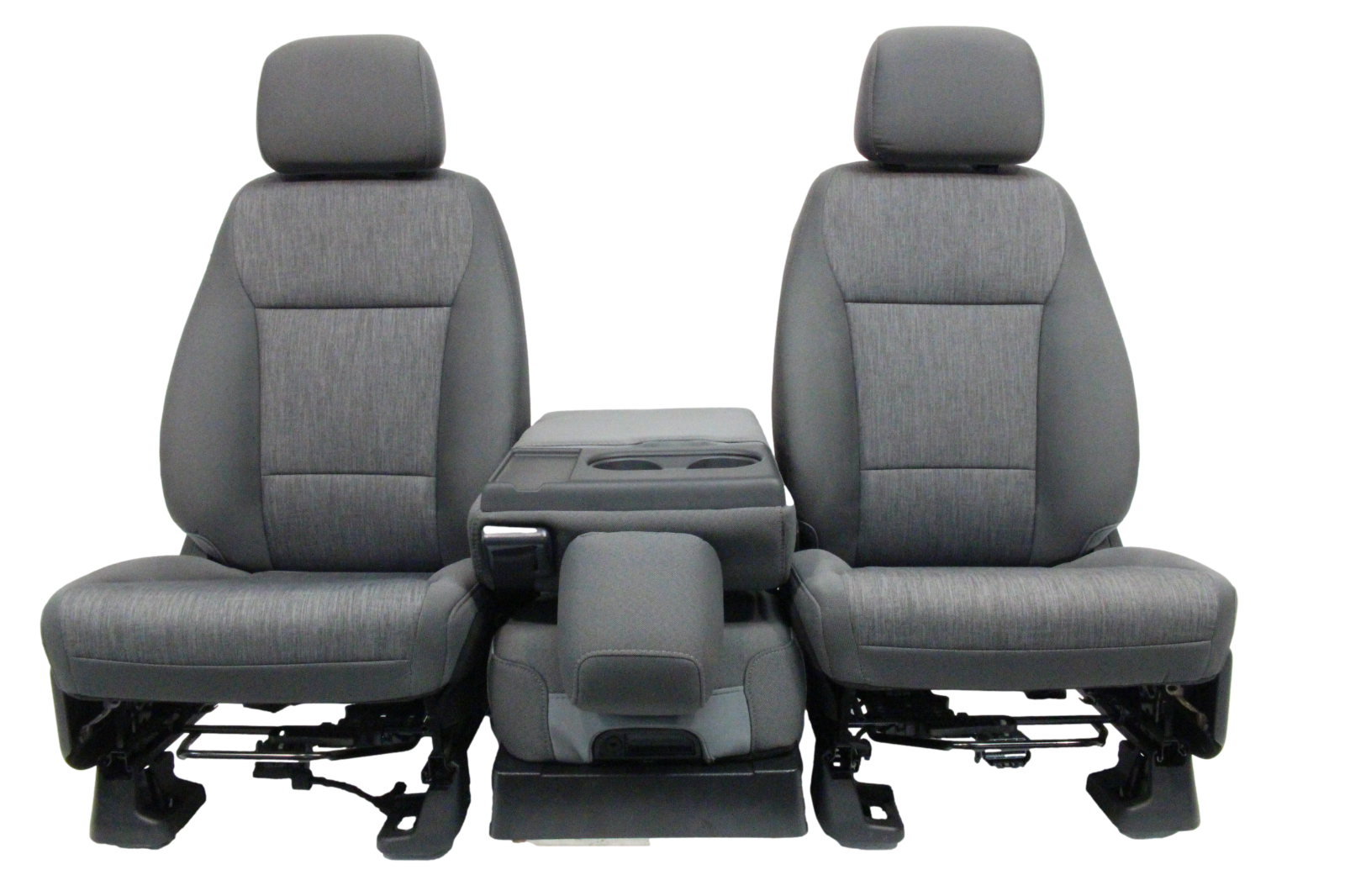 2021 - 2026 Ford F150 Front Seats, XL Slate Gray Cloth Manual Gray w/ Jumpseat