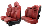11-23 Dodge Charger SRT Seats, Demonic Red Laguna Leather OEM w/ Power Heat Cool