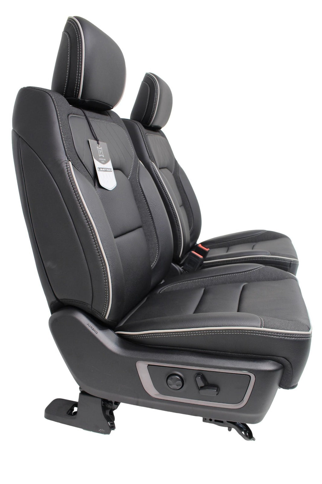 2019 - 2026 Ram 1500 Seats, Crew Cab Set, Limited Black Quilted Leather Massage