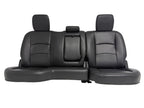 2002 - 2018 Dodge Ram Seats Set, Crew Cab Katzkin Black Leather Powered Heated