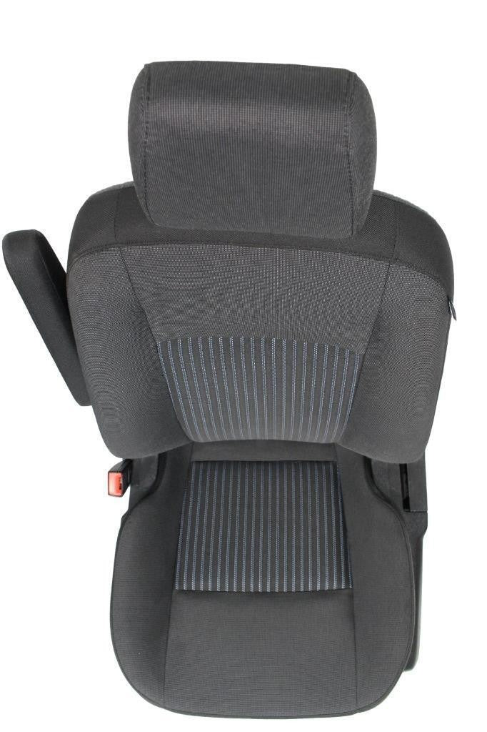 2015 - 2026 Ford Transit Front Seats, Charcoal Cloth w/ Heated Power Driver Seat