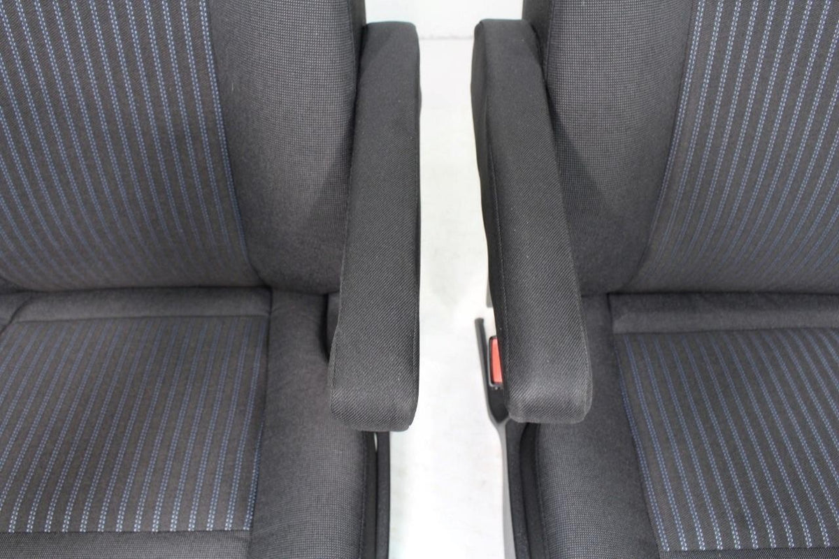 2015 - 2026 Ford Transit Seats, Black Charcoal Cloth Manual w/ Dual Armrests