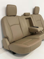 2019-2012 Ram Rear Seats, Crew Cab Pebble Tan Leather 60/40 w/ Armrest