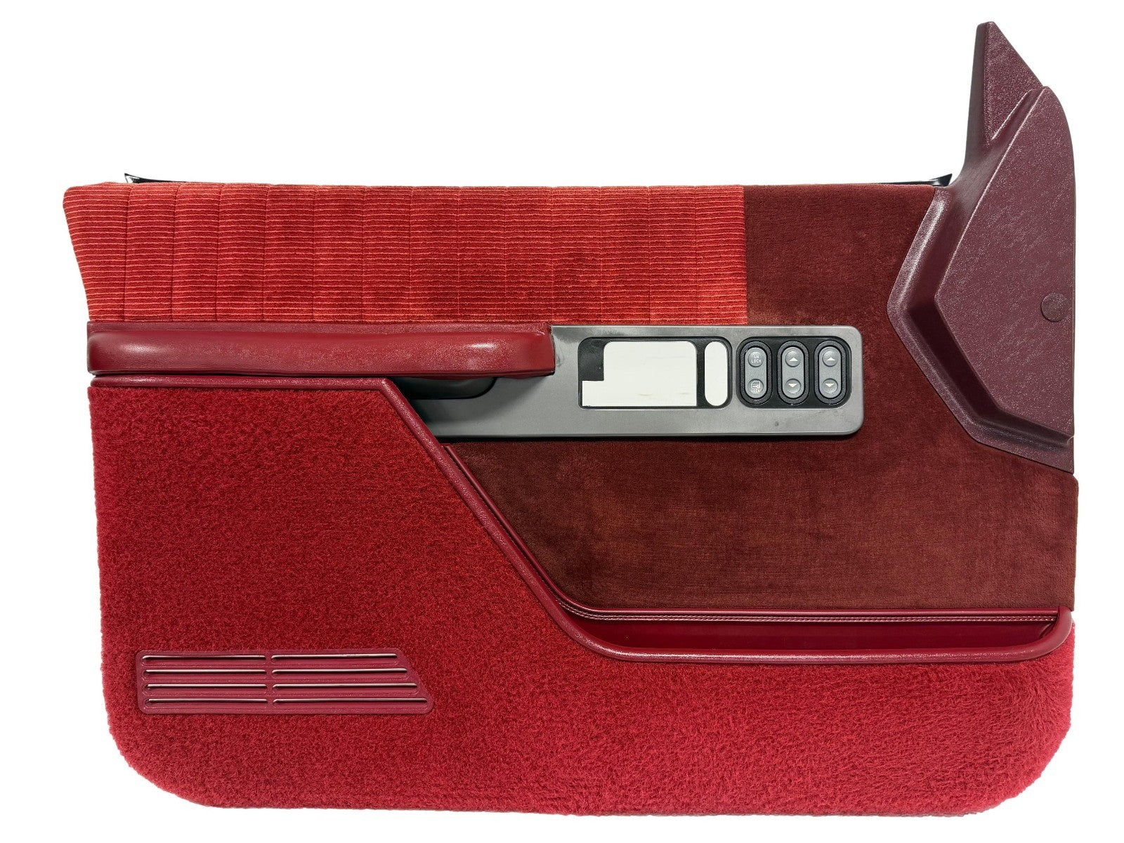 88-94 Chevy GMC Silverado Suburban C/K OBS Front Door Panels, Garnet Red MINT