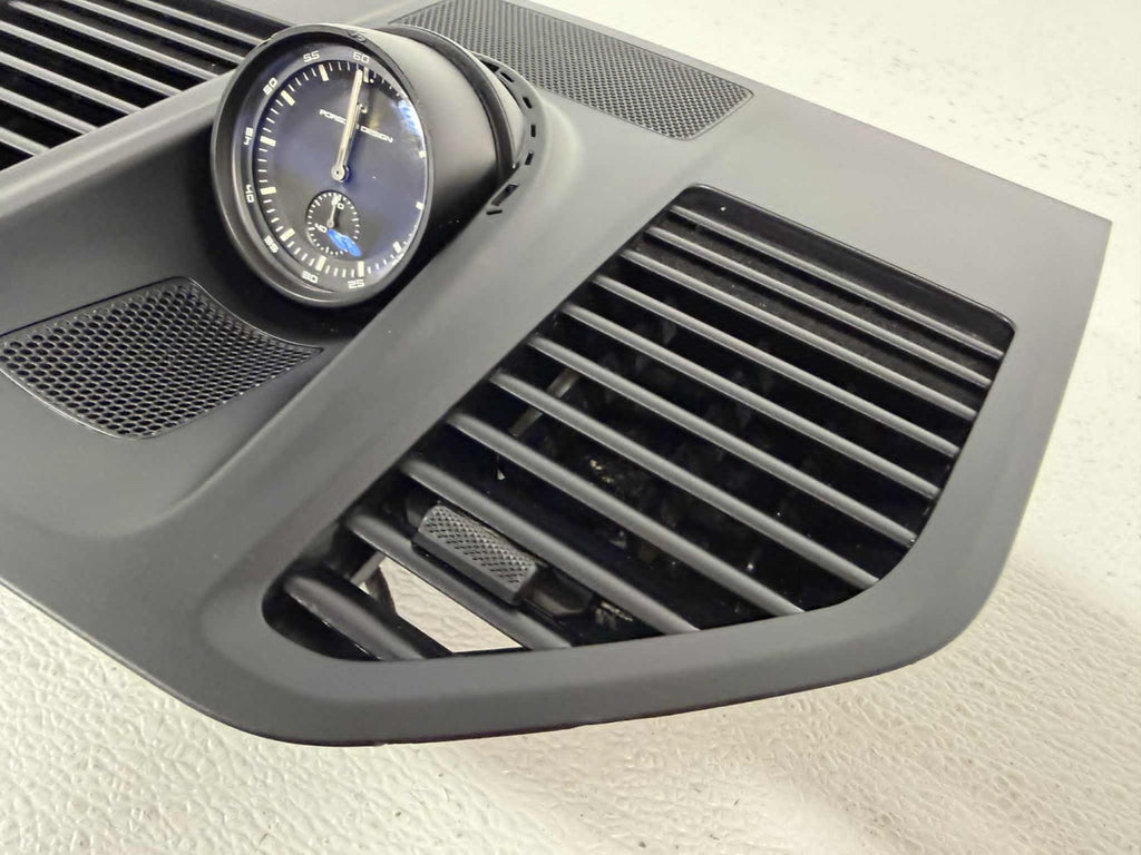 2020 - 2024 Porsche 911 992 Center Dash A/C Vent Panel w/ Chrono Clock 992819110