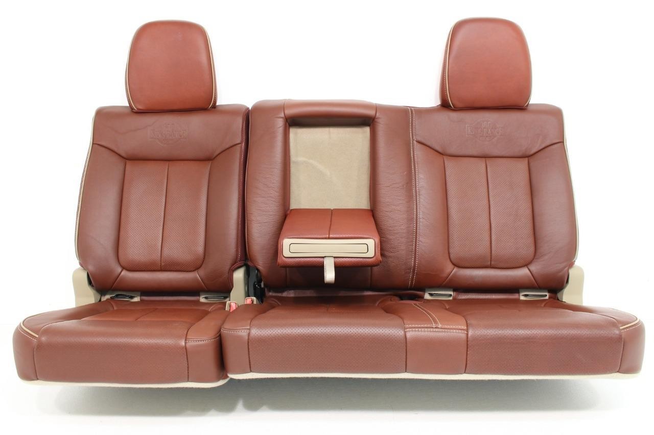 2009 - 2014 Ford F150 King Ranch Seats, Front & Rear, Leather Heated Cool Brown