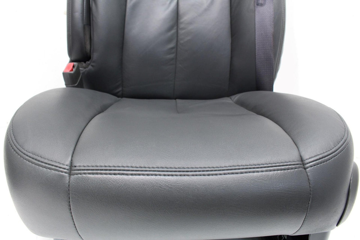 99-06 Sierra Silverado Front Seats, Dark Pewter Leather, Power Lumbar Bolster
