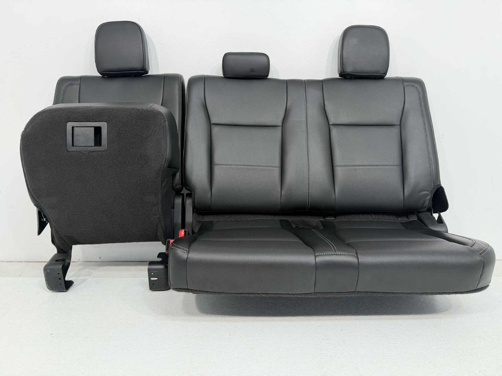 2015 - 2022 Ford F150 Super Duty Rear Seats, Extended Cab Black Leather Lariat