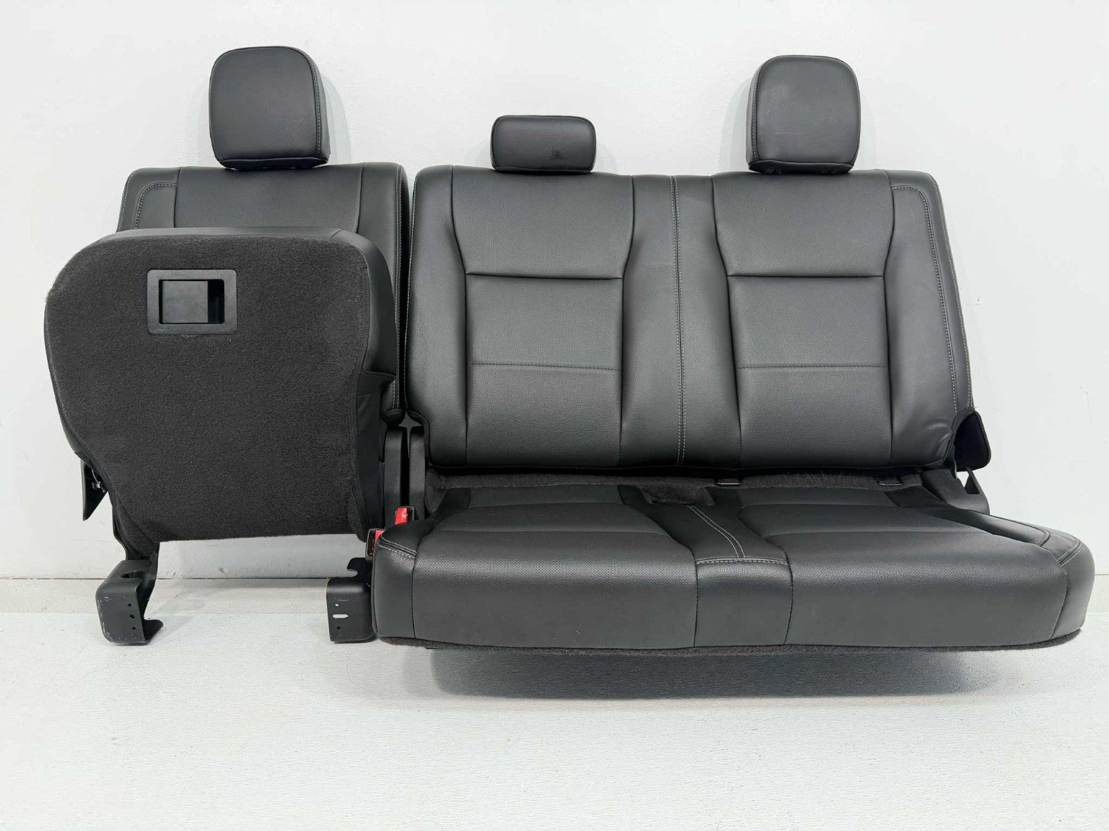 2015 - 2022 Ford F150 Super Duty Rear Seats, Extended Cab Black Leather Lariat