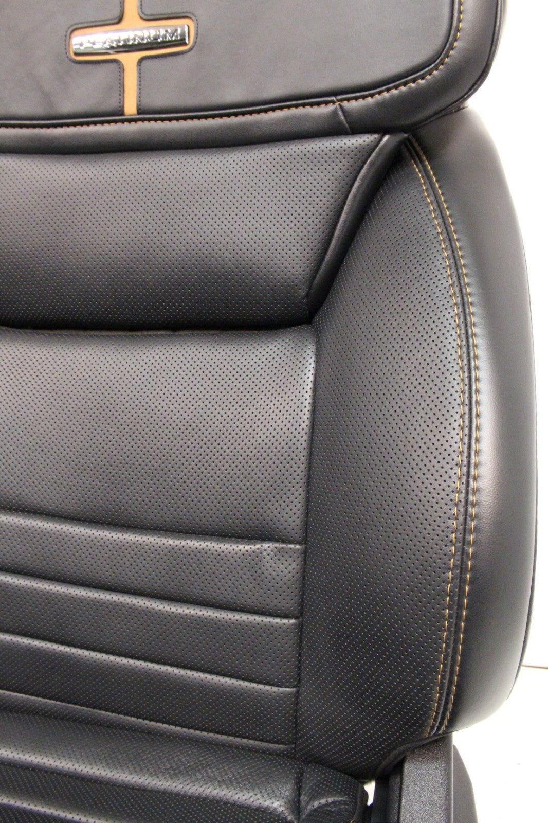 2023 + Ford Super Duty Platinum Seats Set, Black Leather Max Recline Massaging