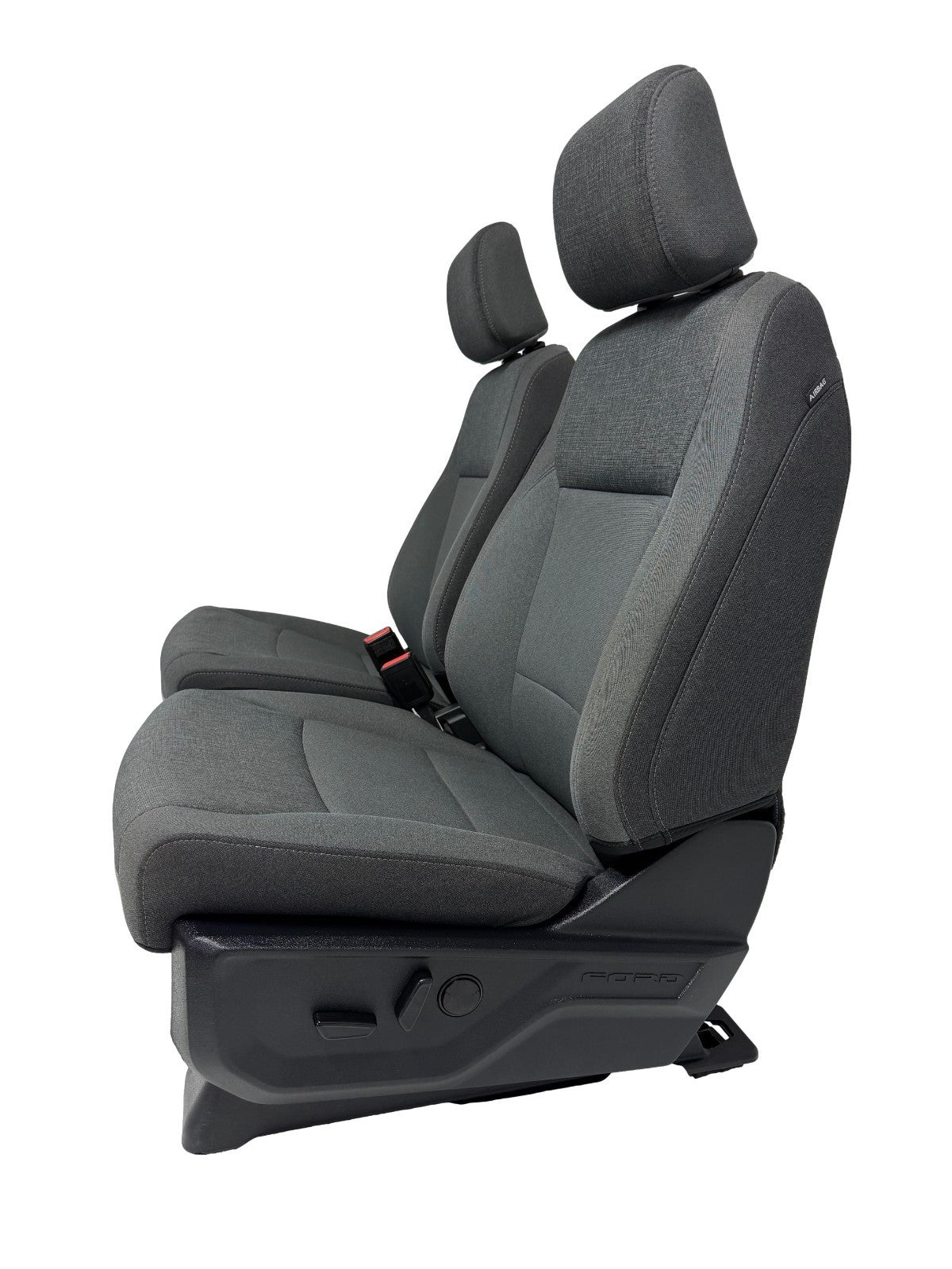 2021-2026 Ford F-150 Front Seats, XLT Mid 302A Gray Cloth OEM Dual Power Heated