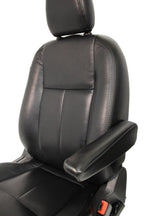 2015 - 2026 Ford Transit Front Seats, Black Leather w/ Heated Power Driver Seat