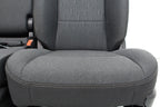 2002 - 2025 Dodge Ram Black & Gray Cloth Front Seats with Jump Seat Console