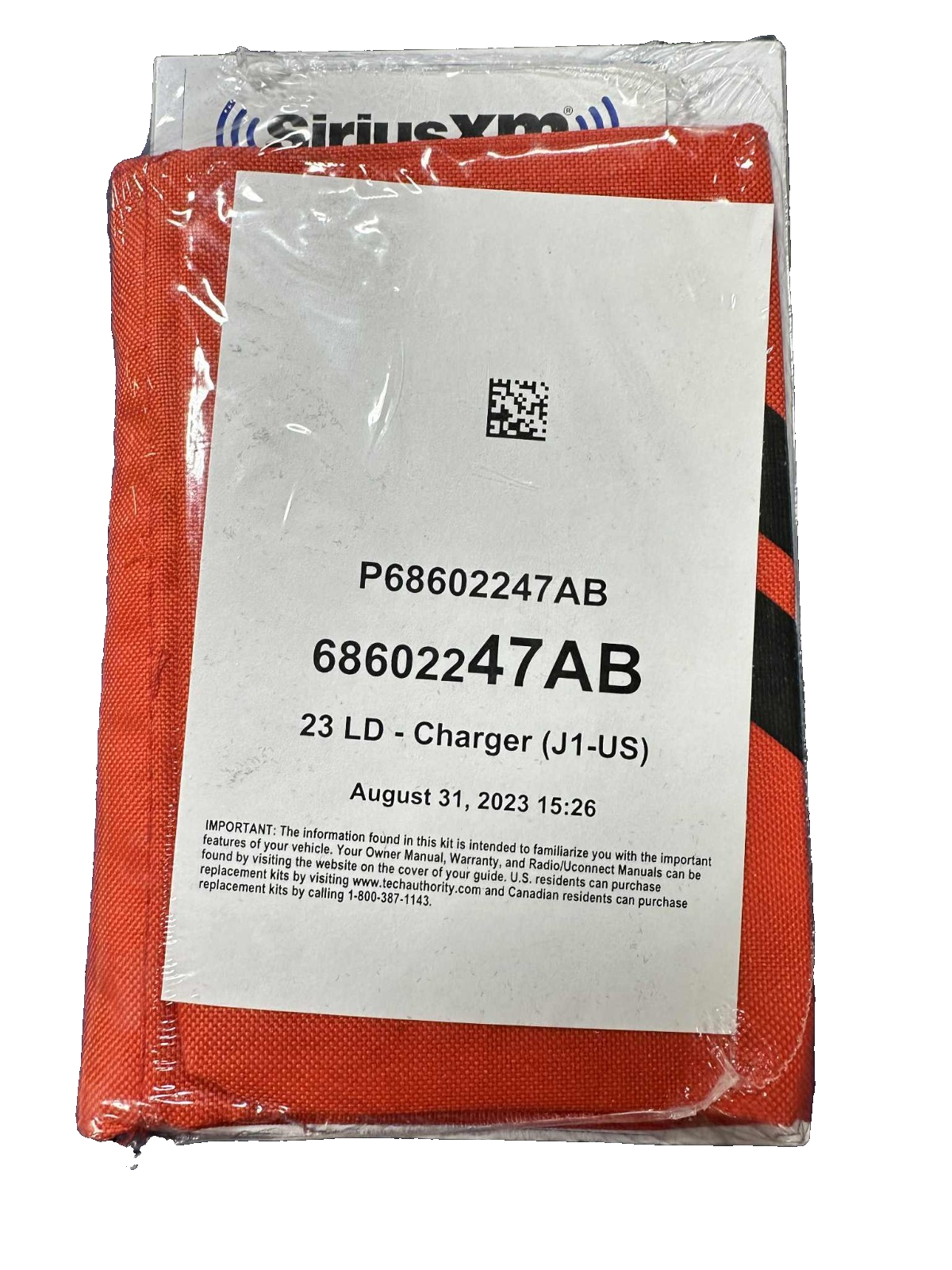 2023 Dodge Charger Complete Owners Manual With Red Case OEM p68602247ab