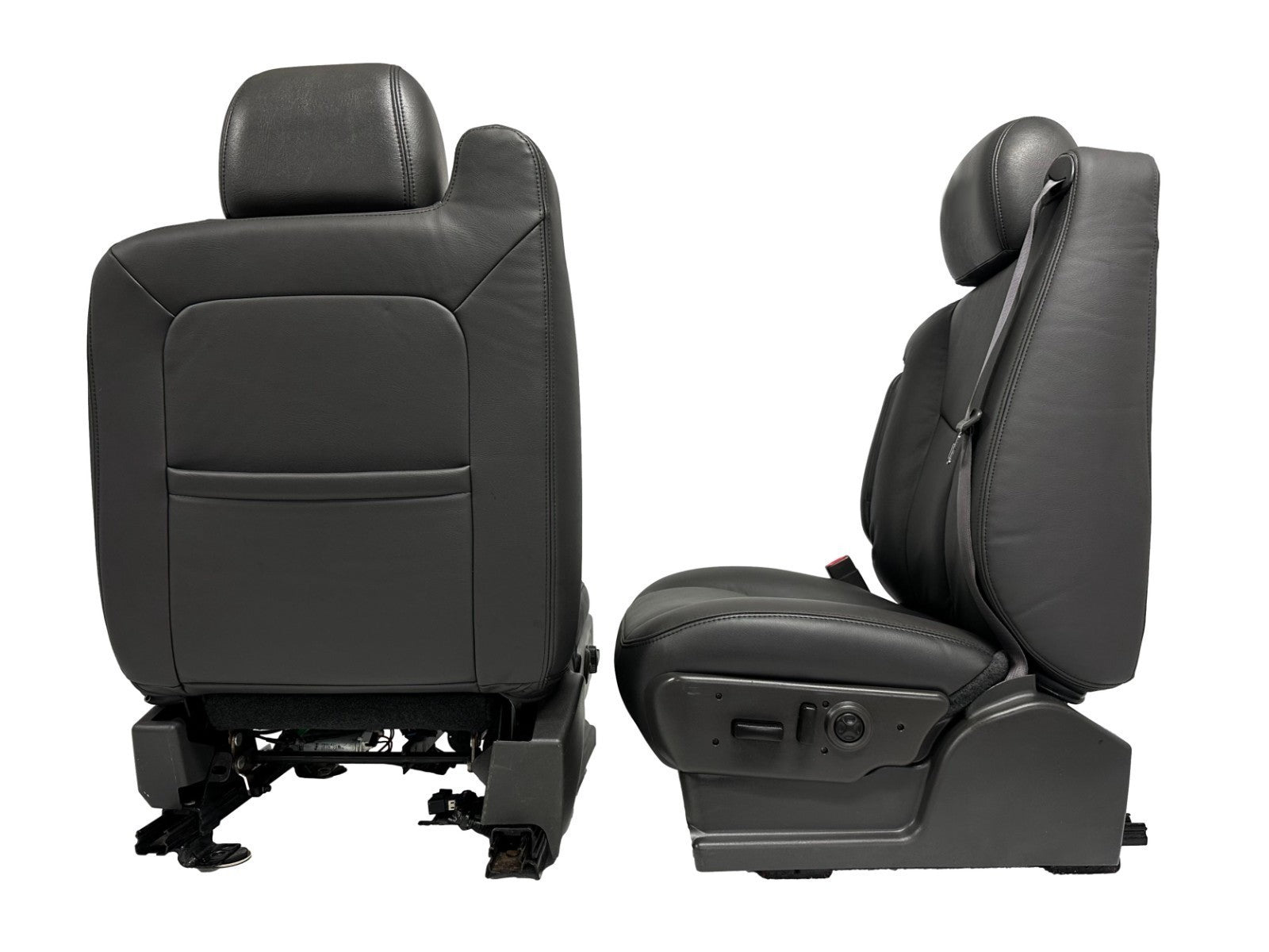 1999 - 2006 Chevy Silverado Front Seats, LT New Leather Dark Pewter Power Heated