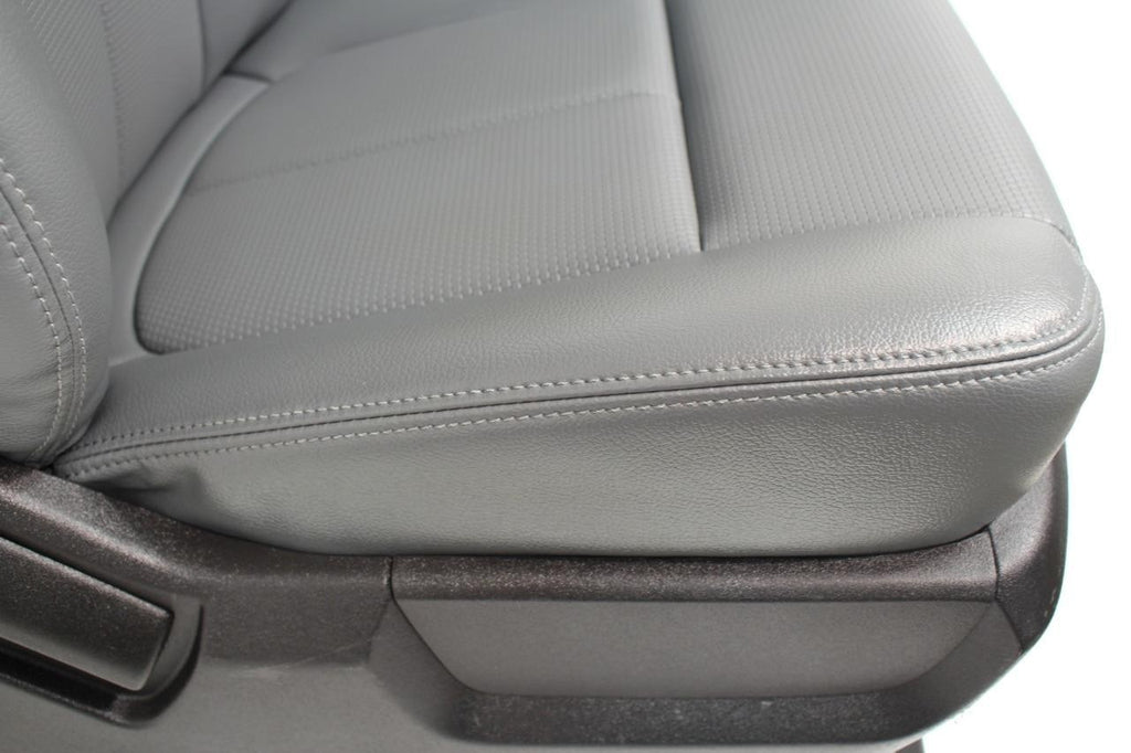 1999 - 2016 Ford Super Duty Front Seats, XLT Steel Gray Vinyl Bench w/ Jumpseat