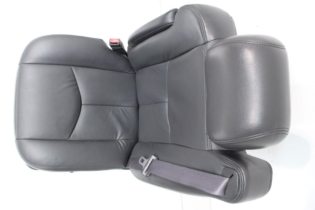 99-06 Sierra Silverado Front Seats, Dark Pewter Leather, Power Lumbar Bolster