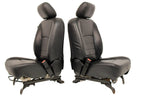 2002 - 2018 Dodge Ram Seats Set, Crew Cab Roadwire Black Leather w/ Power Driver