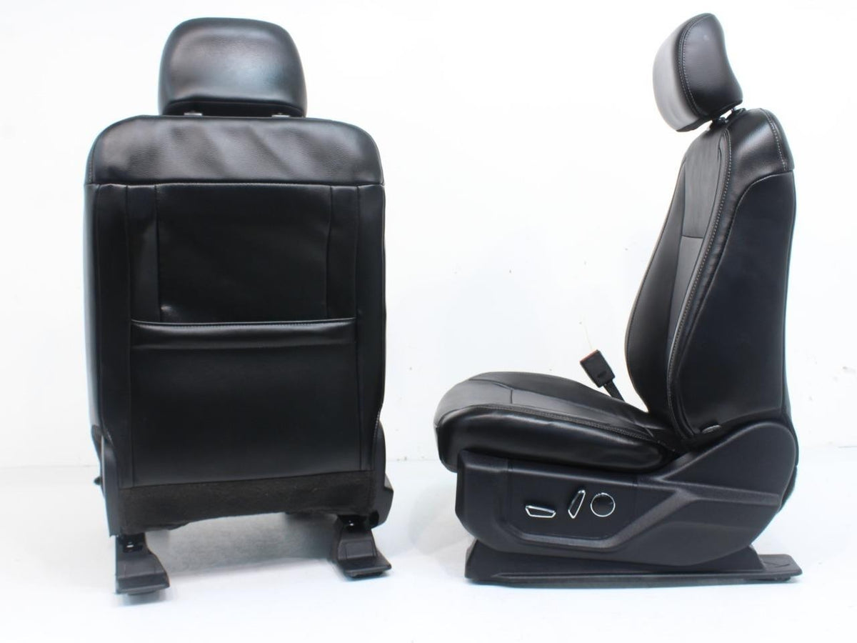 2015-2022 Ford F150 Super Duty Lariat Front Seats, Black Leather Heat Ventilated
